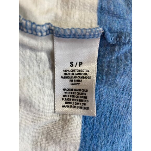 Aeropostale Hooded Lightweight Pullover S Blue White Stripe Streetwear Casual - Picture 6 of 8